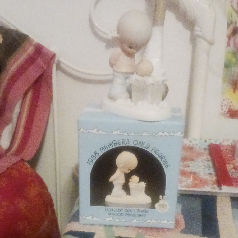 Precious Moments Boy&His Dog Figurine